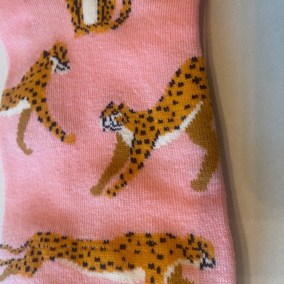 NWOT Socks-animal print pink with animal print - Picture 3 of 4